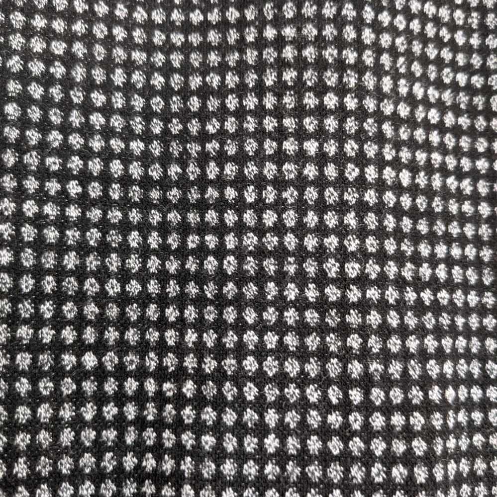 Loft Sheath Dress Black Ponte Knit Patterned Sleeveless - Picture 7 of 17